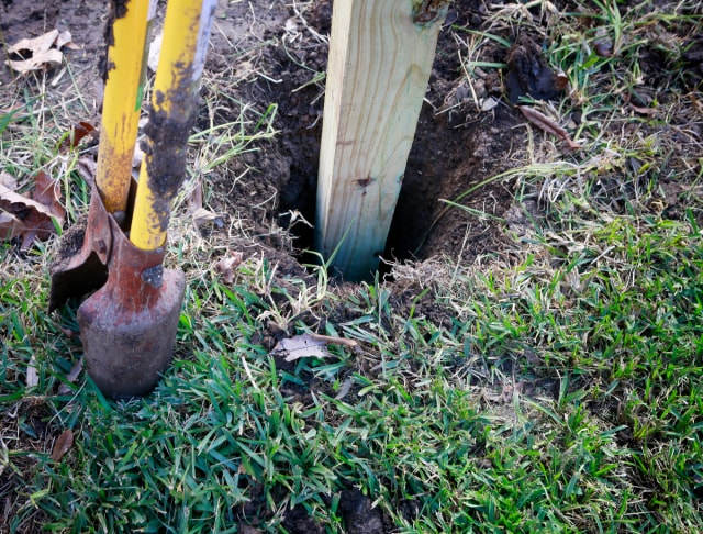 Fence Post Hole